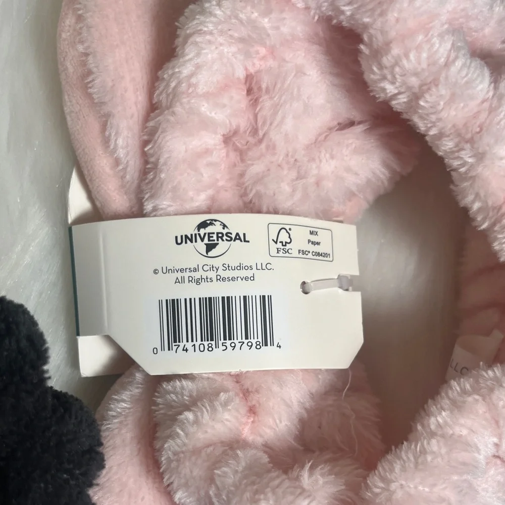 NWT Wicked Scunci Black Pink Soft Headbands